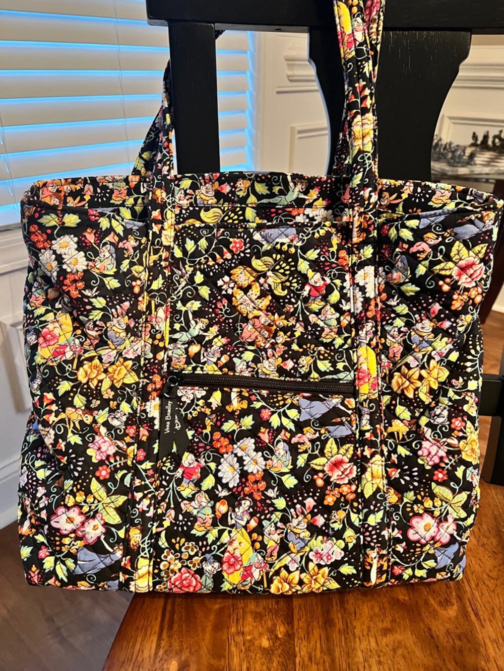 Vera Bradley Black Quilted Disney Tote